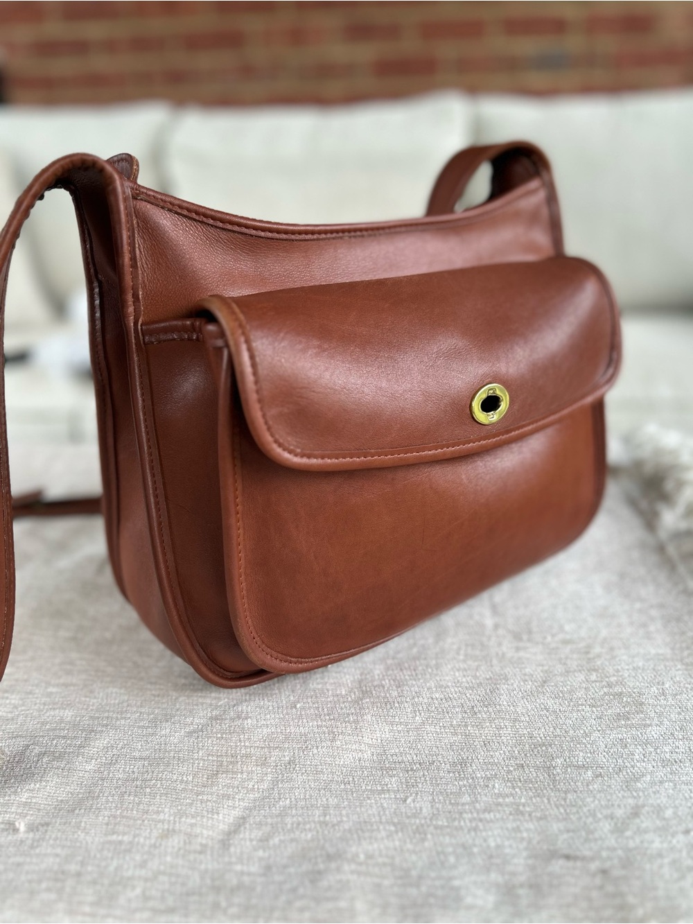 EUC Vintage Coach Taft British Tan - Picture 4 of 16